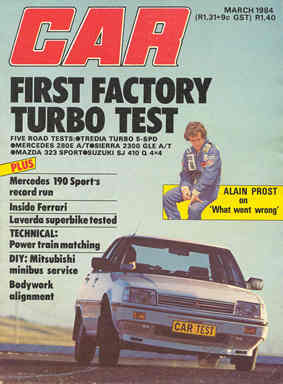 CAR -1984 South African Performance Car magazine
